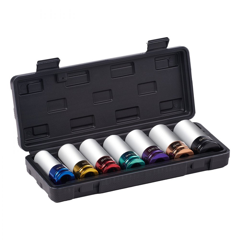 1/2ZTT11 - 7-Piece 1/2" Deep Impact Socket Set in CR-MO Steel