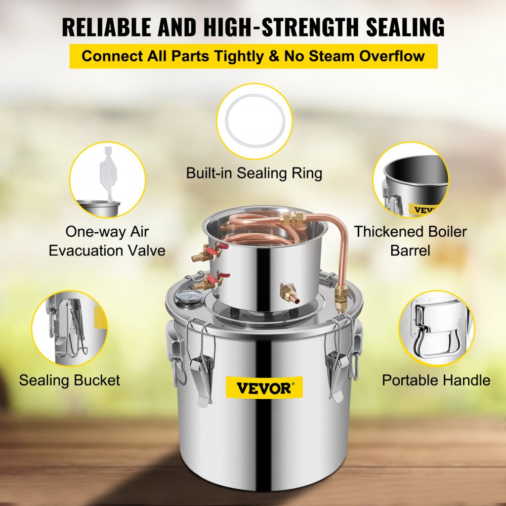 010845205189 - 3-Gallon VEVOR Distiller Kit for Beginners & Experts
