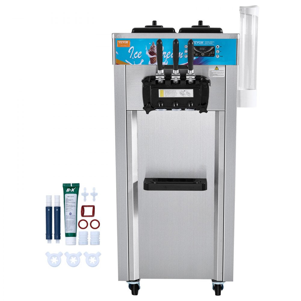 D425 - 21-31 L/H VEVOR 3-Flavor Soft Serve Ice Cream Machine