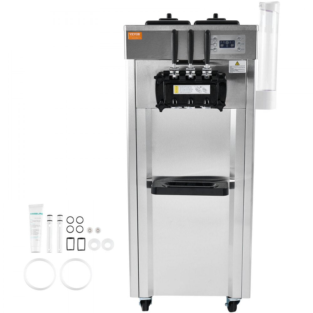 CKX300PRO-A19 - Efficient 3-Flavor Ice Cream Machine, 5.5-8.2 Gallons/Hour