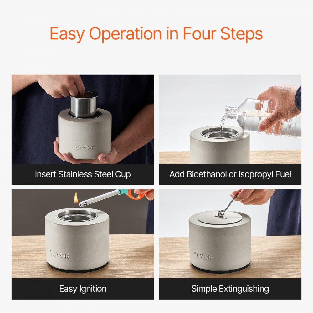 HP-003 - Compact Smokeless Tabletop Fire Pit for Indoor/Outdoor Use