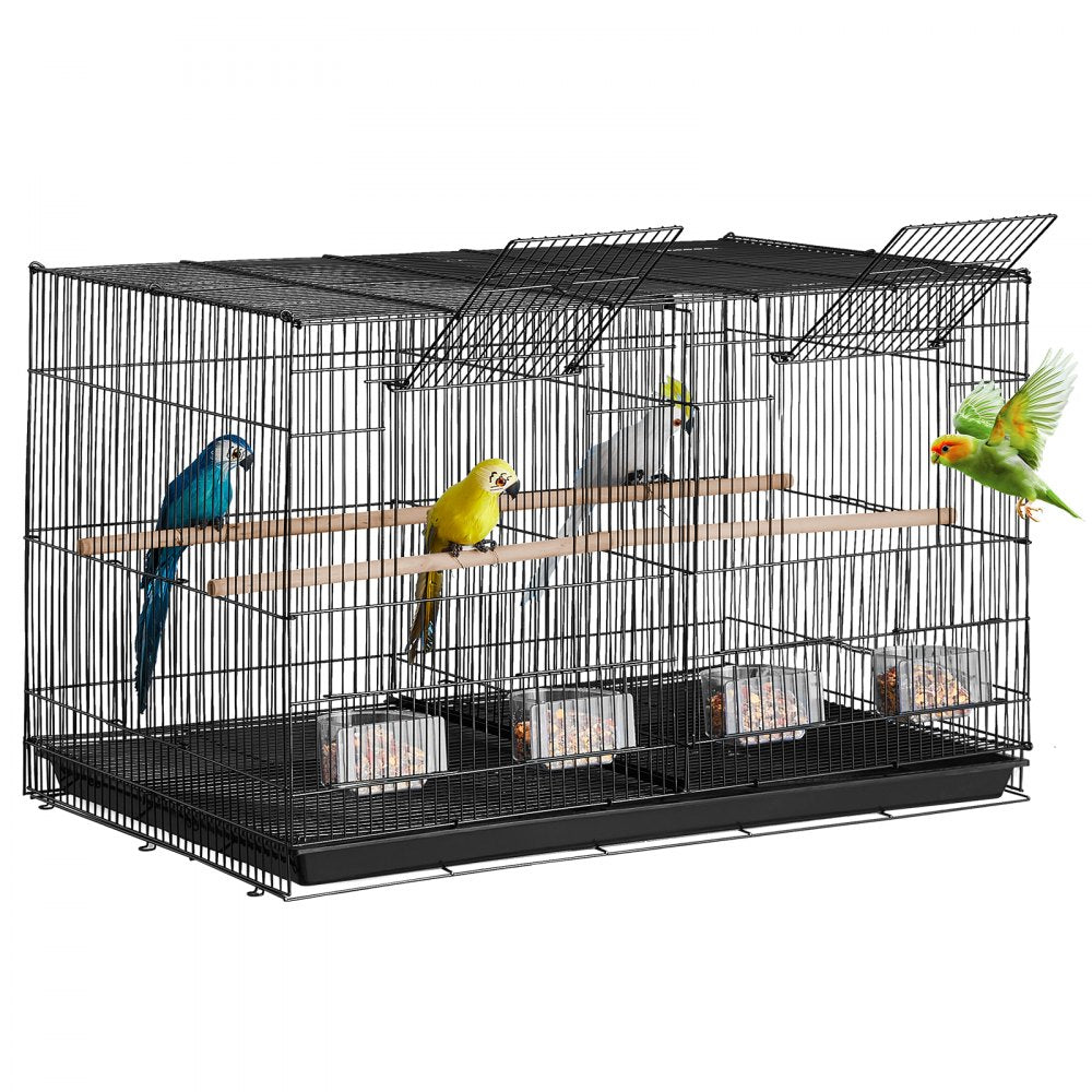 504B-R - 30x18x18 In Bird Cage with Divider and Secure Door