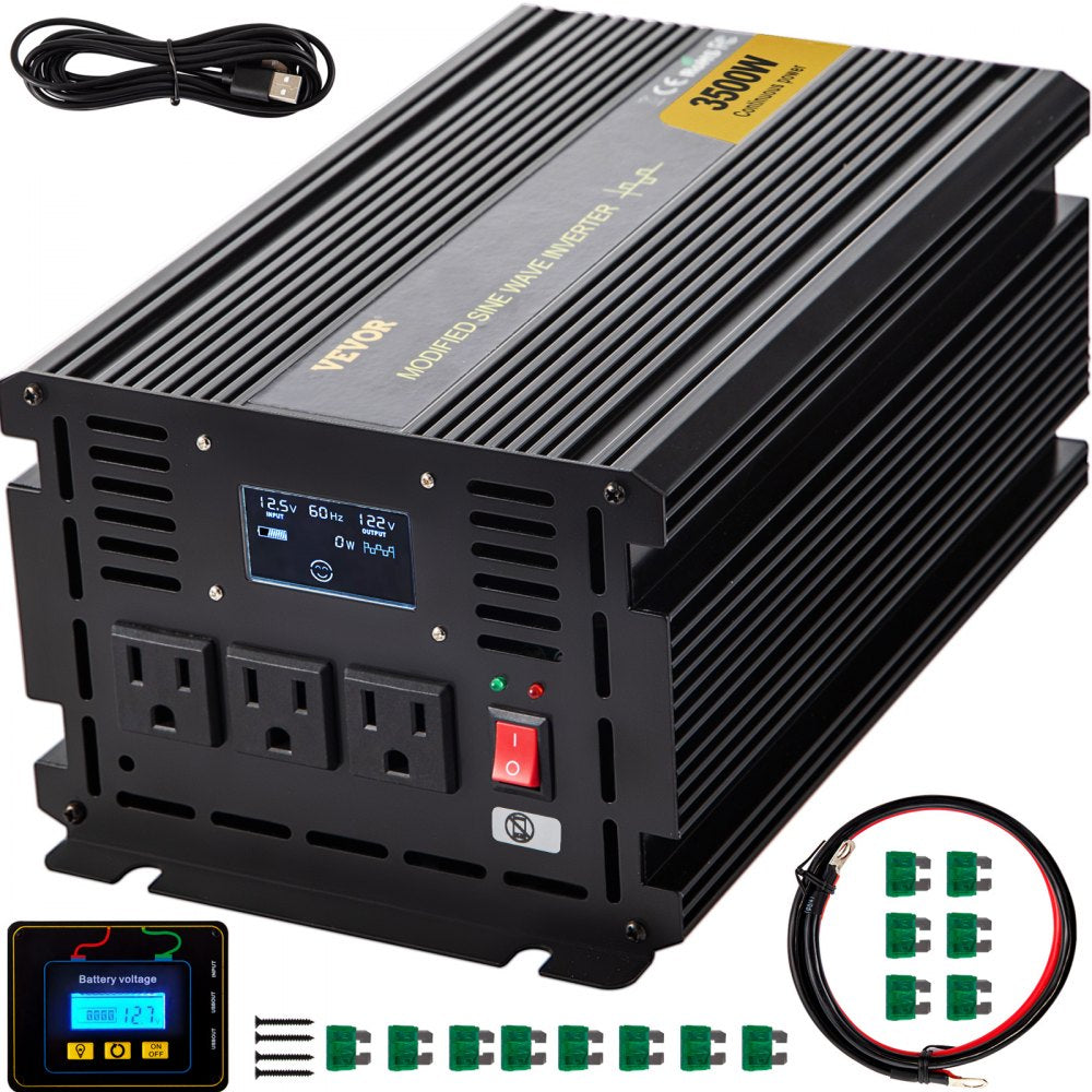 GYM-3500W - 3500W VEVOR Inverter with LCD and Remote Control
