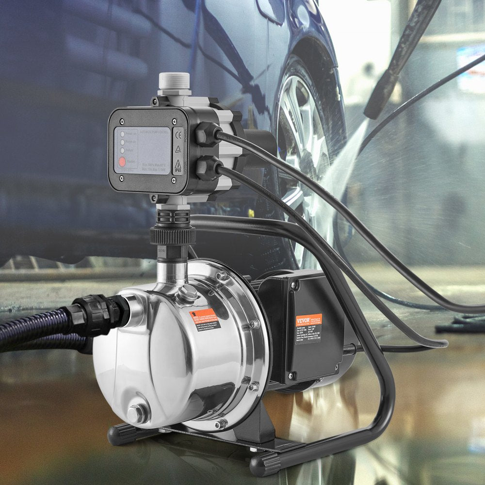 XKJ-1104SE - 1HP Shallow Well Pump with Auto Controller for Strong Water Pressure