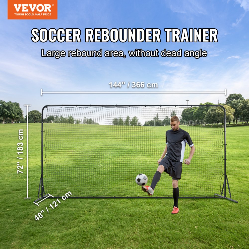 XH-03 - 12x6FT Durable Soccer Rebounder Net for Training