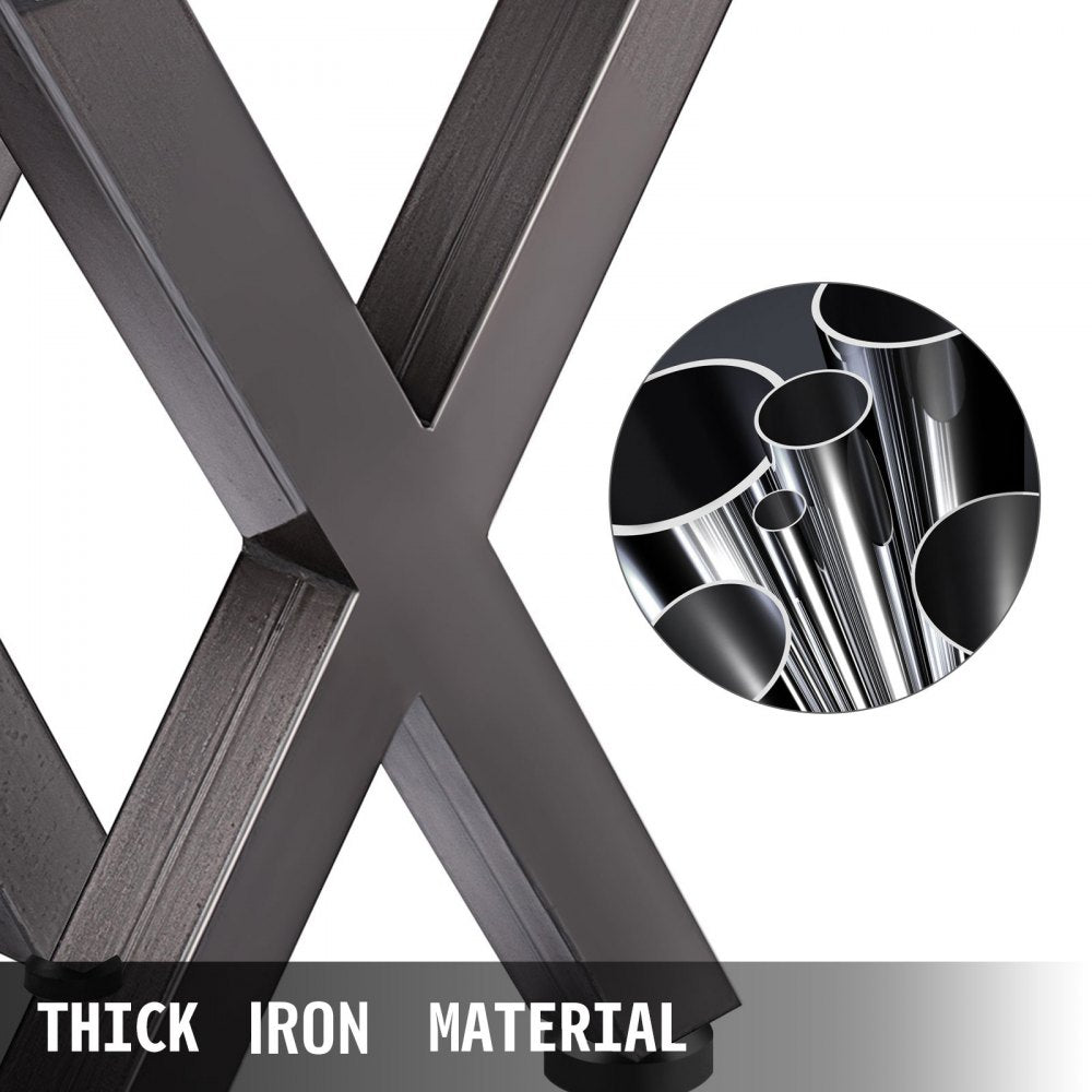 010965821012 - Heavy-Duty 28'' Iron Table Legs with Pre-Drilled Holes