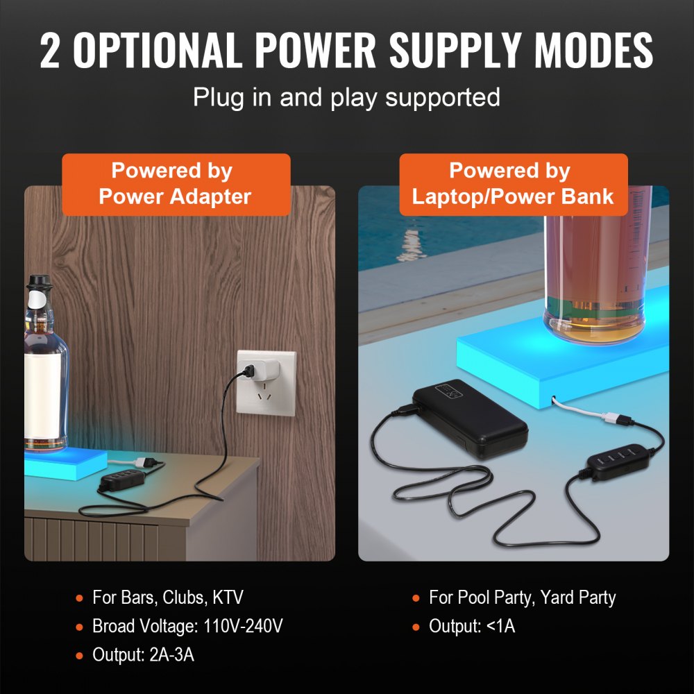 1 Layer 24 Inches - 24-Inch LED Acrylic Liquor Display Shelf for Bars