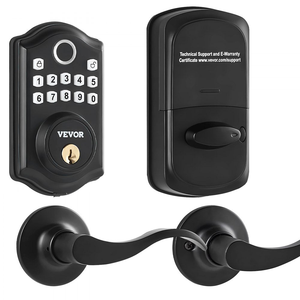 DS10Pro+L - VEVOR Biometric Fingerprint Door Lock with 300 Passcodes