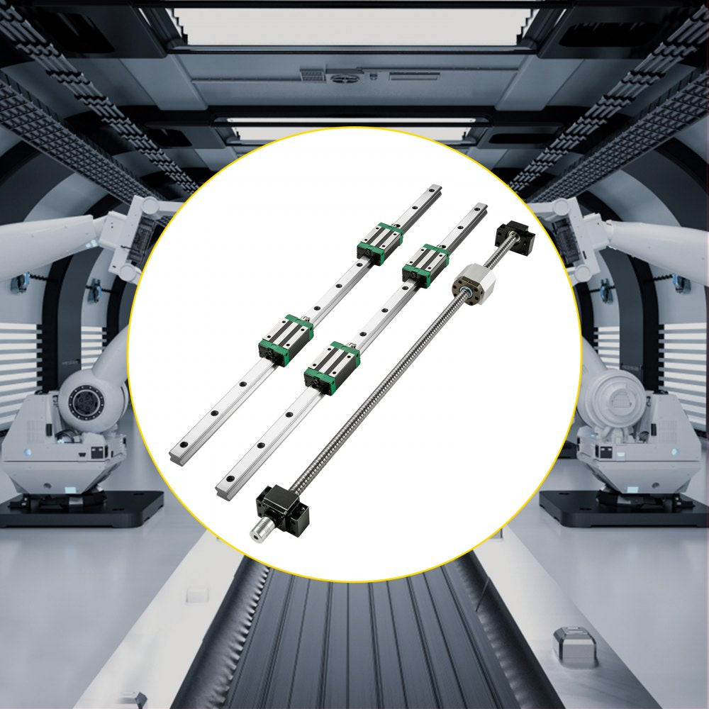 010502453819 - 1500 mm Steel Linear Guide Rail Set with Smooth Movement