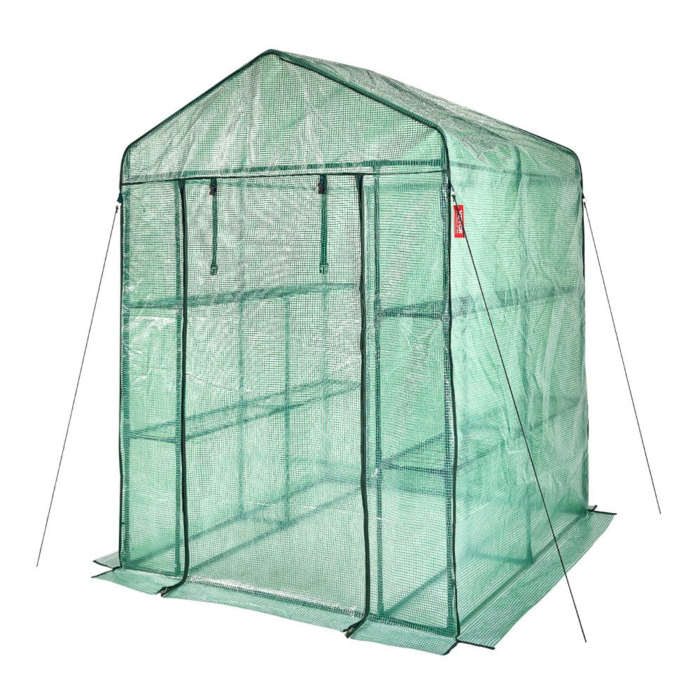 010811012658 - Durable 4.6x4.6ft VEVOR Walk-In Greenhouse with Weather-Resistant Cover