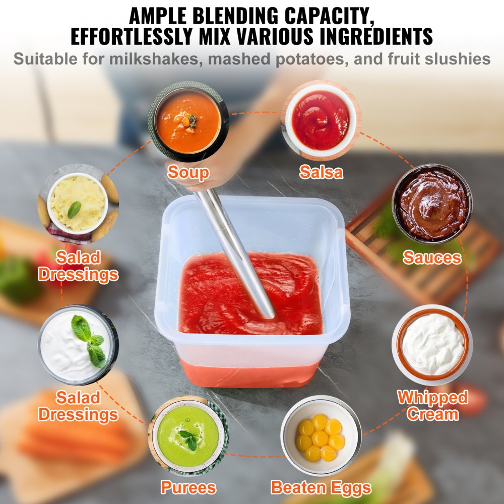 HB6089C-UL - 500W Commercial Immersion Blender with Variable Speed Control