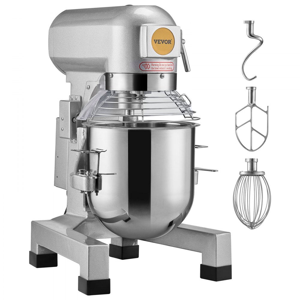 B30B - 28.5L 1100W VEVOR 3-Speed Dough Mixer for Commercial Kitchens