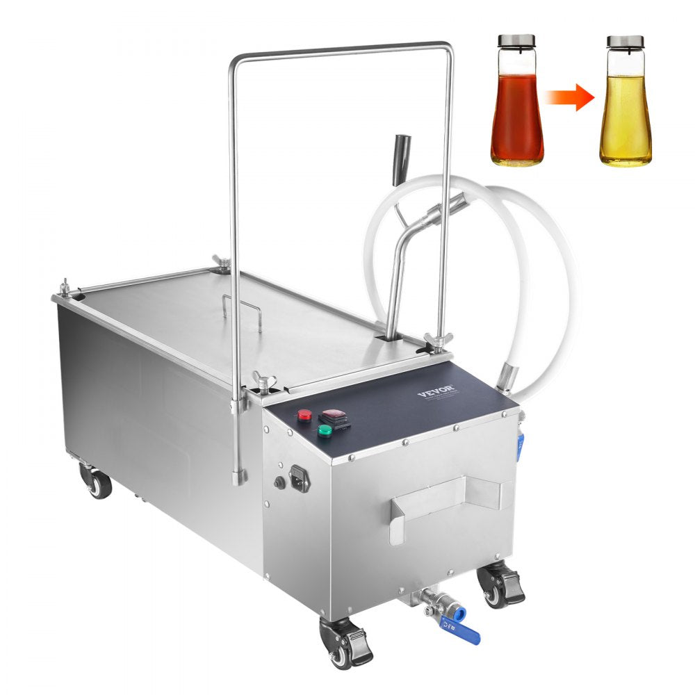LYC-55L - Compact Mobile Fryer Filter with 10L/min Filtration Speed