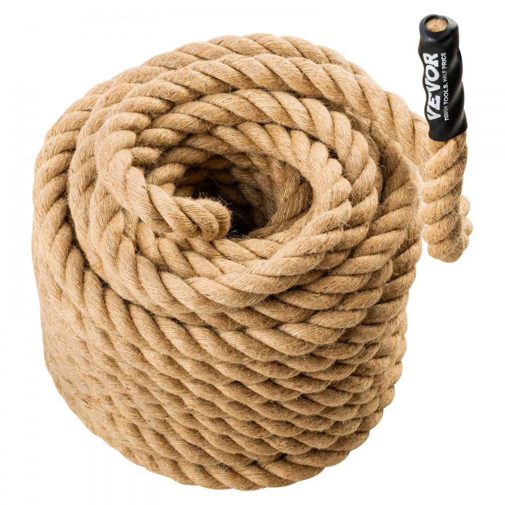 GL1-100FT - 1" x 100ft Heavyweight Jute Climbing Rope for Towing