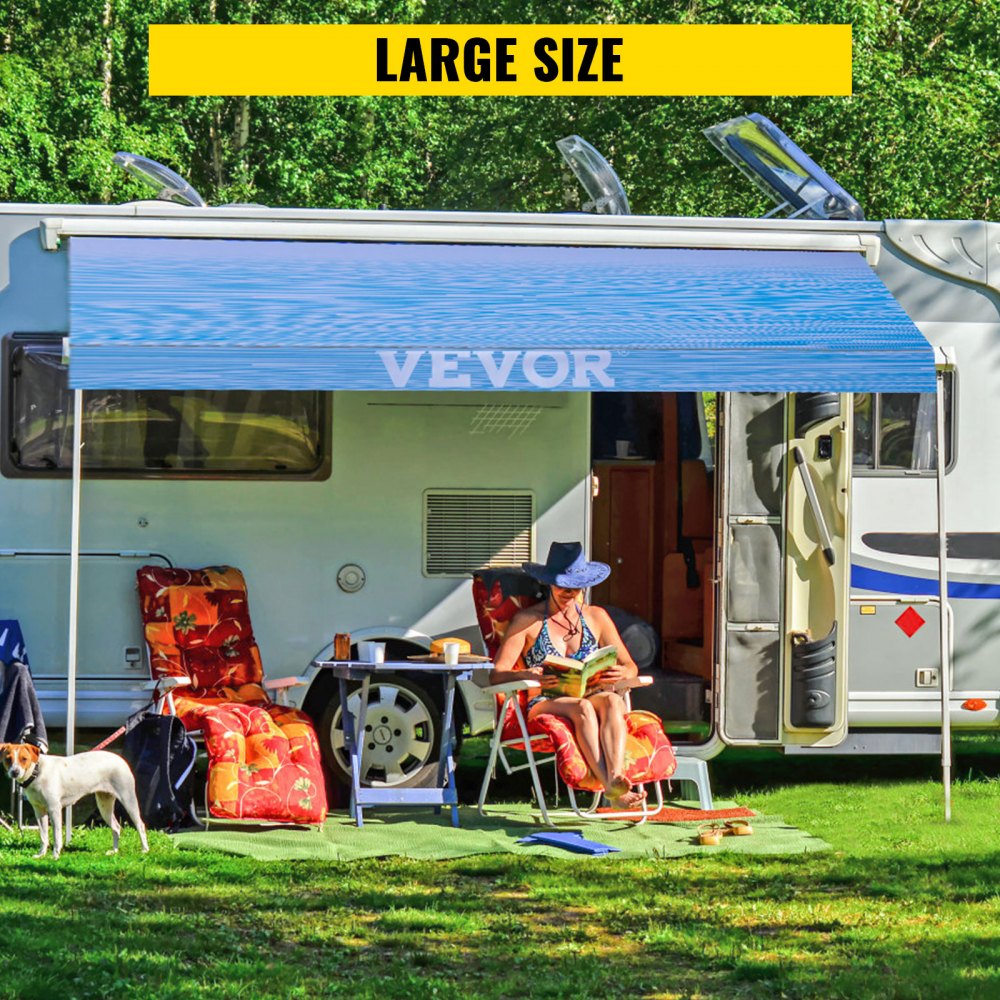 010732895526 - 15-Ounce Vinyl RV Awning Fabric for All Weather Conditions