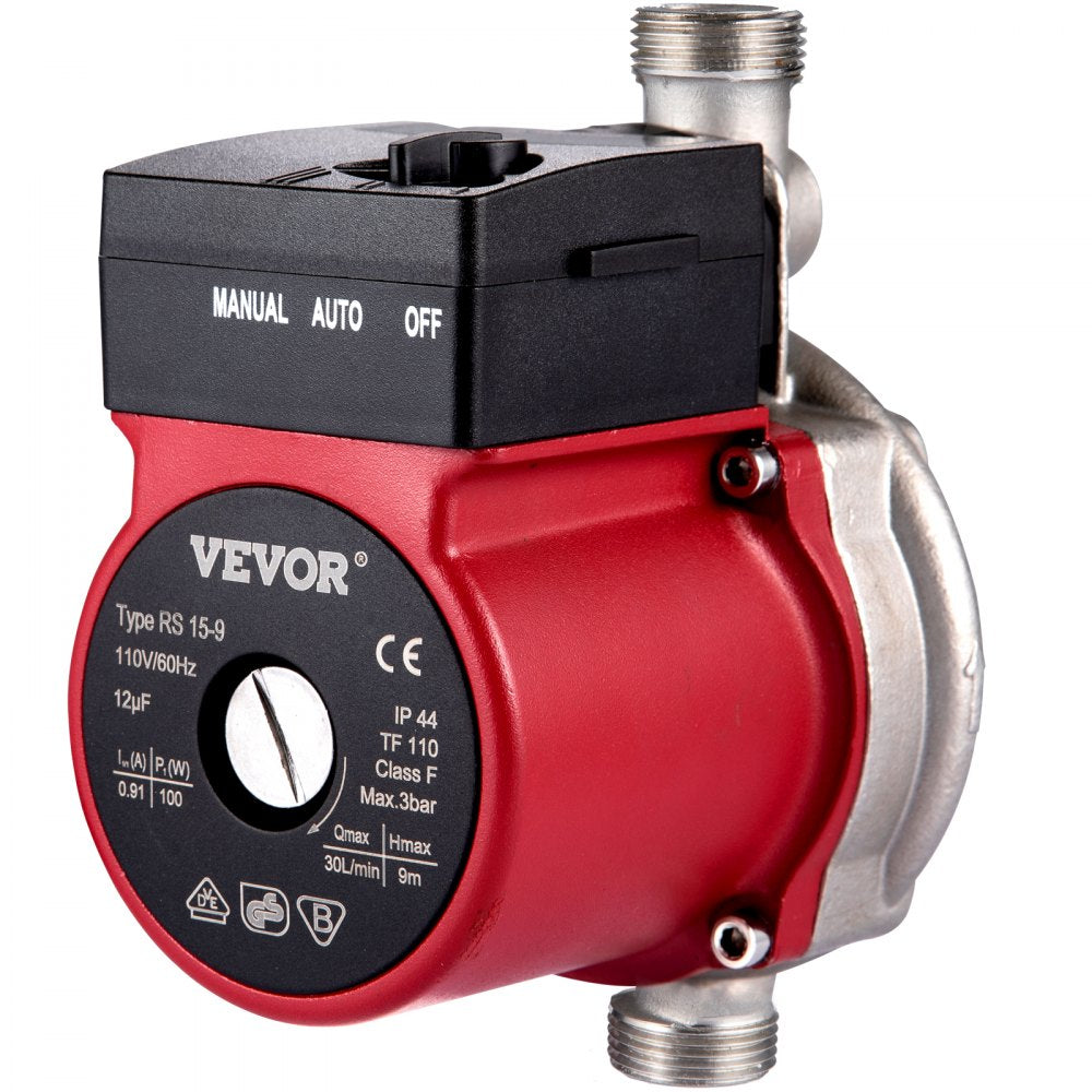 VV-BXG-RS15 9SR - Stainless Steel Hot Water Recirculating Pump, 120W Efficiency