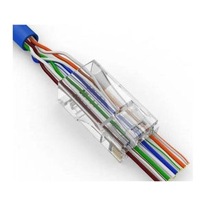Vertical Cable 011-018/EZF-100 Cat5E RJ45 Modular Feed Through Plug (Pack of 100)