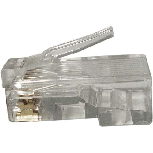 Vertical Cable 012-022-100 Cat 6 RJ45 Modular Plugs Gold Plated (Pack of 100)