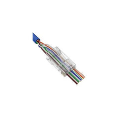Vertical Cable 012-023/EZF-100 CAT6 RJ45 Feed Through Modular Plug (Pack of 100)