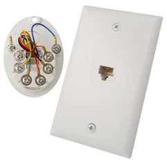 Vertical Cable 028-067/8C/WH RJ45 Flush Mount Wall Plate White (Pack of 25)