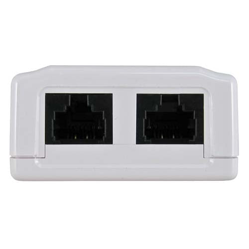Vertical Cable 038-359WH 2-Port Surface Mount Box with CAT6 Jack White (Pack of 50)