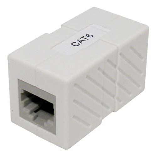 Vertical Cable 040-369/C6/WH CAT6 Inline Coupler UL Listed White (Pack of 50)