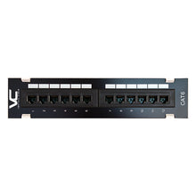 Vertical Cable 042-2134 CAT6 12 Port-Mini Patch Panel 1U with Mounting Bracket