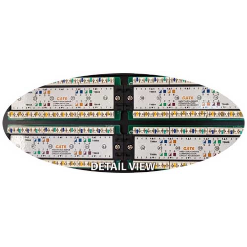 Vertical Cable 042-378/48 CAT6 48 Port 110 IDC Patch Panel 2U