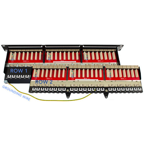 Vertical Cable 042-378/S/48 CAT6 Shielded 48 Port Krone Type Patch Panel 1U