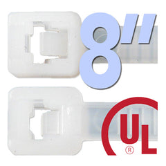 Vertical Cable 045-CT/18/8NT 8″ Cable Ties c(UL) Listed  Natural (Pack of 100)
