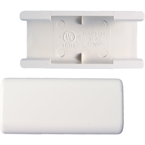 Vertical Cable 045-TSR1FW-14 Surface Raceway 3/4″ Splice Cover Office White (Pack of 10)