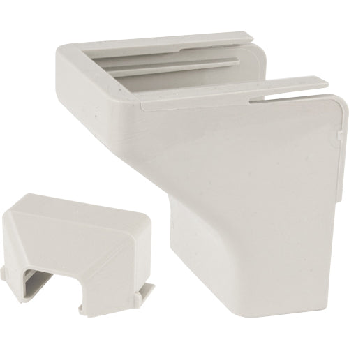 Vertical Cable 045-TSR1FW-50 3/4" Surface Raceway Ceiling Drop White (Pack of 10)