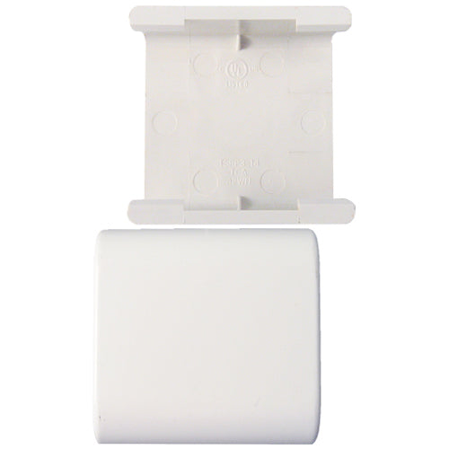 Vertical Cable 045-TSR3FW-14 1 3/4" Surface Raceway Splice Cover Office White (Pack of 10)