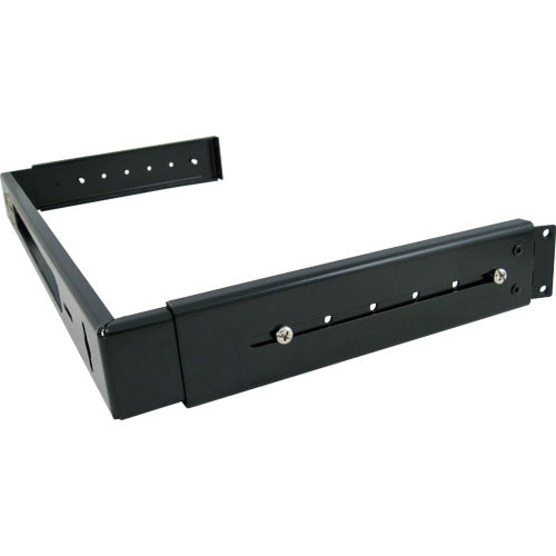 Vertical Cable 046-388/E 1U Hinged Adjustable Wall Mount Bracket 19 inch Black