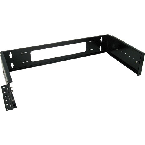 Vertical Cable 046-389/E 2U Hinged Adjustable Wall Mount Bracket 19 inch Black