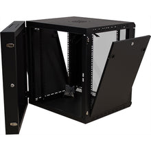 Vertical Cable 047-WHS-1260 12U Wall Mount Swing Out Enclosure Black