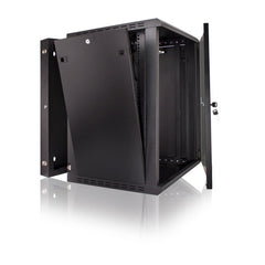 Vertical Cable 047-WHS-1560 15U Wall Mount Swing Out Enclosure Black