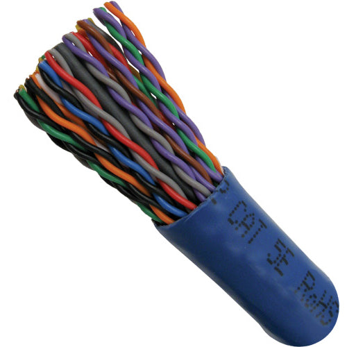 Vertical Cable 054-454BL-500 25 Pair CAT5E Power Sum Communications Cable 500FT Blue