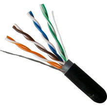 Vertical Cable 059-486/US/CMXT 24/8C CAT5E CMXT Unshielded Solid BC Direct Burial 1000ft Pull Box Black