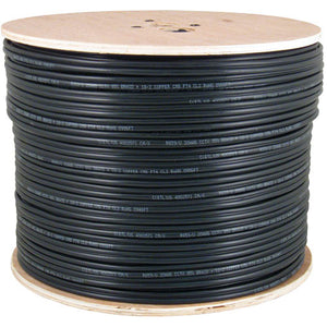 Vertical Cable 059-487/S/CMXF 24/8C CAT5E CMXF Shielded Solid BC Direct Burial 1000ft Pull Box Black