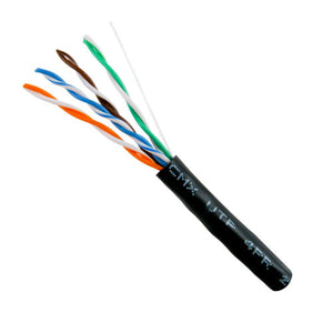 Vertical Cable 059-488/WS/CMX 24/8C CAT5E CMX Solid BC Direct Burial UV Rated 1000ft Pull Box Black