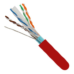 Vertical Cable 064-707/A/S/RD 23/8C CAT6A (Augmented) 10Gb Shielded F/UTP Solid BC Cable 1000ft Pull Box Red