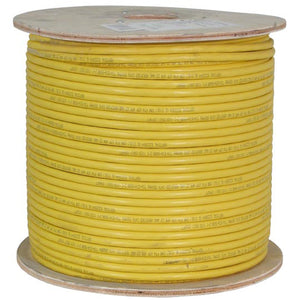 Vertical Cable 064-693/A/YL 23/8C CAT6A (Augmented) 10Gb UTP Solid BC Cable 1000ft Pull Box Yellow
