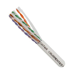 Vertical Cable 065-488/A/P/WH 23 AWG CAT6A 10G UTP Solid BC Plenum Bulk Ethernet Cable 1000ft White
