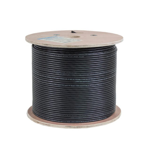 Vertical Cable 069-557/US/CMXT 23/8C CAT6 CMXT Unshielded Solid BC Direct Burial (UV) Cable 1000ft Black