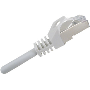Vertical Cable 076-1035/3WH 26 AWG 3FT CAT6A Shielded Stranded BC Patch Cord Boot and Protector White (Pack of 350)