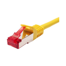 Vertical Cable 076-1018/1YL 26 AWG CAT6A Shielded Stranded BC Mold-Injected Patch Cord Yellow (Pack of 10)