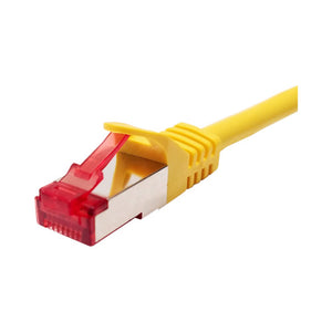 Vertical Cable 076-1072/14YL 26 AWG 14FT CAT6A Shielded Stranded BC Mold-Injected Patch Cord Yellow (Pack of 10)