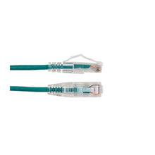 Vertical Cable 077-2066/7GR 28AWG CAT6A 7ft Stranded BC Mold-Injection-Snagless Patch Cord Slim Type Green