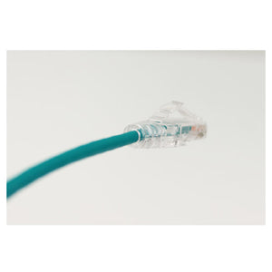 Vertical Cable 077-2012/05GR 28AWG CAT6A 6in. Stranded BC Mold-Injection-Snagless Patch Cord Slim Type Green